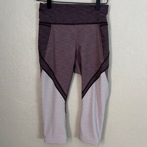 Lululemon Early Extension High-Rise Crop Purple Athletic Leggings Women’s Size 6